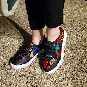 Brand new embroidered sneakers